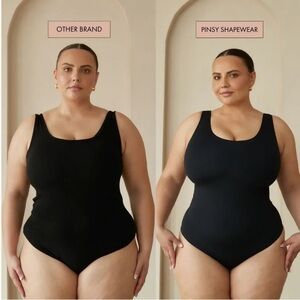 NWT NEW Pinsy SCOOP TANK HOURGLASS SHAPEWEAR THONG BODYSUIT